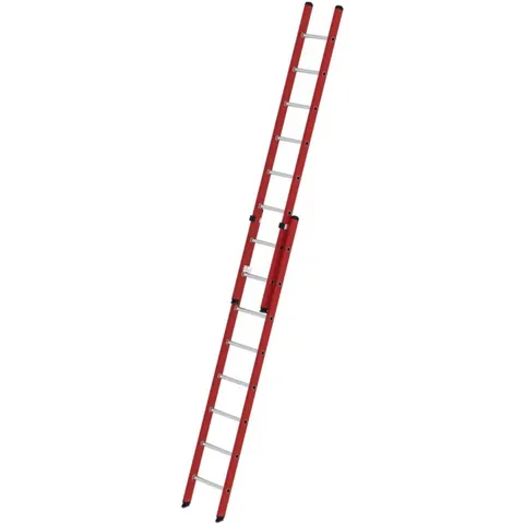Munk Günzburger Steigtechnik MUNK Kunststoff Schiebeleiter 2x8 Sprossen – Bild 2