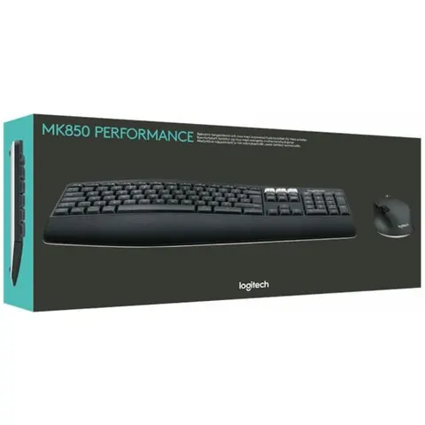 Logitech Wireless Keyboard+Mouse MK850 black retail – Bild 4