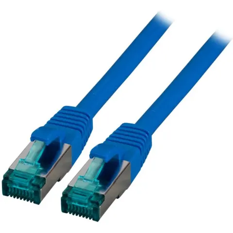RJ45 Patchkabel Cat.6A S/FTP LSZH, blau 7,5m – Bild 2