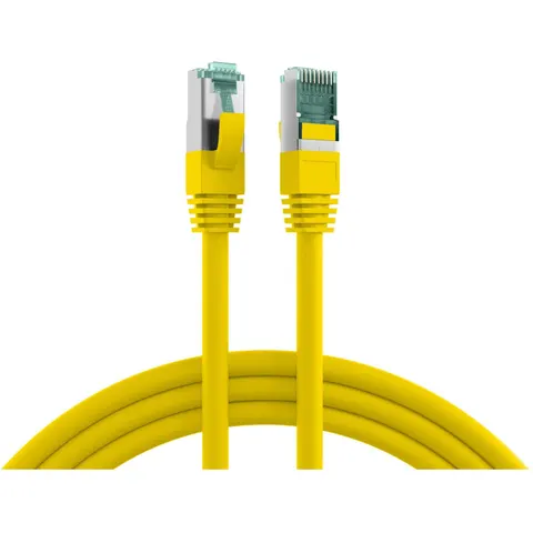 RJ45 Patchkabel Cat.6A S/FTP LSZH, gelb 20m – Bild 2