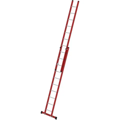 Munk Günzburger Steigtechnik MUNK Kunststoff Schiebeleiter mit Standardtraverse 2x10 Sprossen – Bild 2
