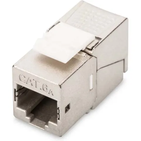 DIGITUS Keystone Modul Kat. 6A, geschirmt, grau – Bild 2