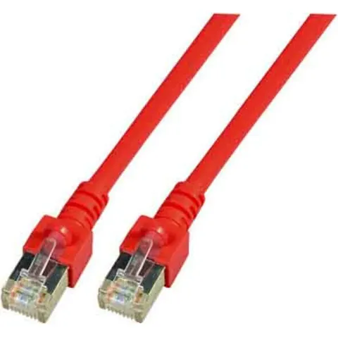 RJ45 Patchkabel Cat.5e SF/UTP PVC, CCA rot 2m – Bild 2