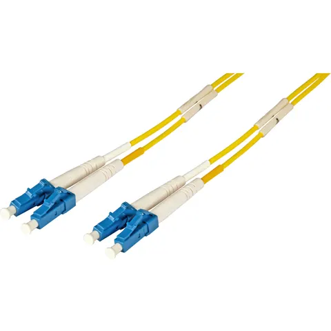 Duplex Patchkabel LC-LC OS2 G652D, 0,5m LSZH 2mm gelb – Bild 2