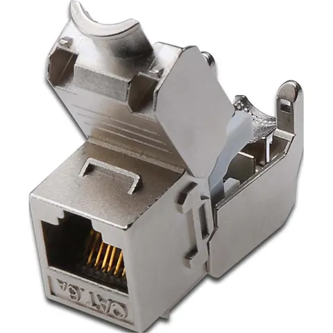 DIGITUS Keystone Modul, Kat. 6A, geschirmt, grau – Bild 2