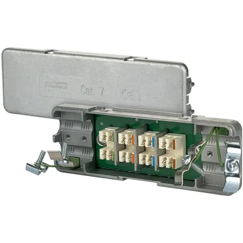 BTR NETCOM Kabelverbinder Cat.7 Metallgehäuse 130863-E ; Metz Connect) – Bild 2