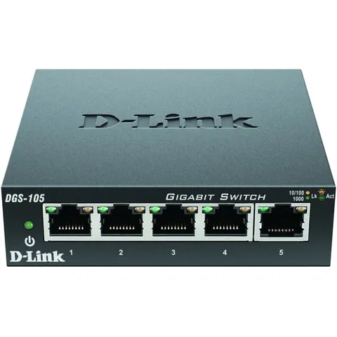 Switch D-Link DGS-105 5 GE retail – Schwarz – Bild 4