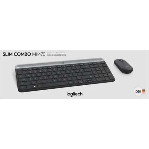 Logitech Wireless Keyboard+Mouse MK470 black retail – Bild 3
