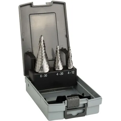 BOSCH Stufenbohrer-Set HSS 3-teilig – Bild 2