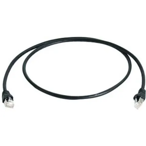Telegärtner CAT6A Patchkabel 2m, sw Schwarz – Bild 1