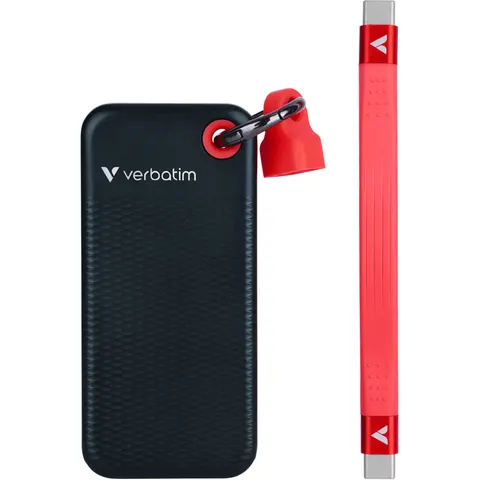 VERBATIM Externe SSD Pocket 2TB schwarz-rot – Bild 2