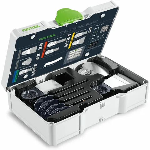 Festool Oszillierer-Sägeblatt-Set SYS3 S 76-OSC-SORT/7 – Bild 2