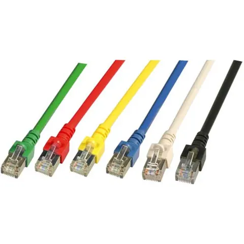RJ45 Patchkabel Cat.5e SF/UTP PVC, CCA grau 2m – Bild 2