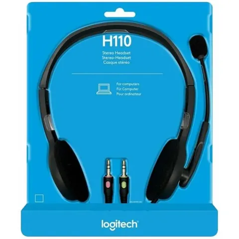 Logitech Headset H110 Stereo silver retail – Bild 3