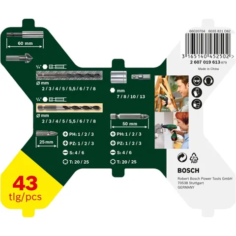 Bosch Sechskantbohrer X-Line-Set, 43 teilig – Bild 2