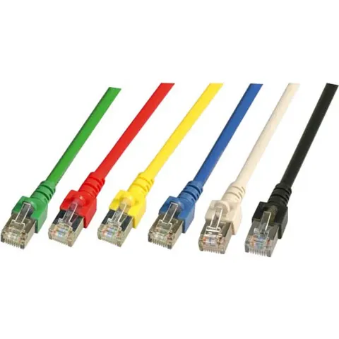RJ45 Patchkabel Cat.5e SF/UTP PVC, CCA grau 10m – Bild 2