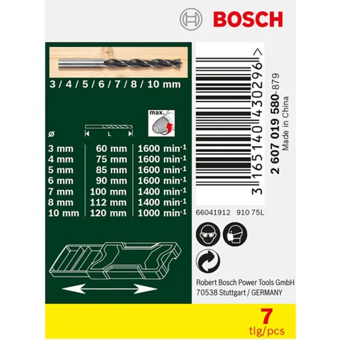 Bosch Mini-X-Line-Holzbohrer-Set, 7-teilig – Bild 3
