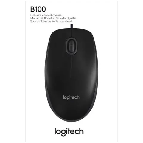 Logitech B100 mouse – Schwarz – Bild 4