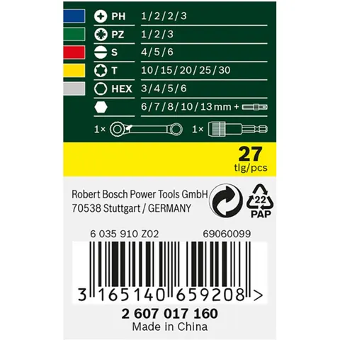 BOSCH Bit-Set 27-teilig – Bild 3