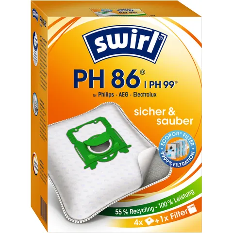 Swirl PH86 /PH 99 Staubsaugerbeutel 4 St. – Bild 3