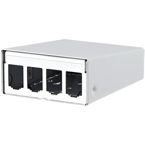 BTR NETCOM AP-Gehäuse leer E-DATmodul 4er rws 130861-0402-E ; Metz Connect) – Bild 2
