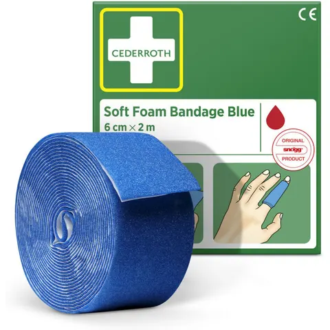 CEDERROTH Schaumbandage blau, 6cm x 2m – Bild 2