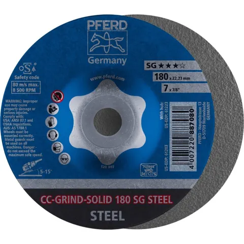 Pferd Schleifscheibe CC-Grind Solid Steel 180mm (64185180) – Bild 2