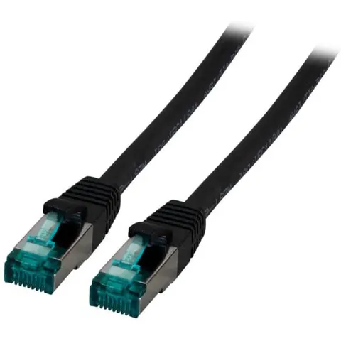 RJ45 Patchkabel Cat.6A S/FTP LSZH, schwarz 15m – Bild 2