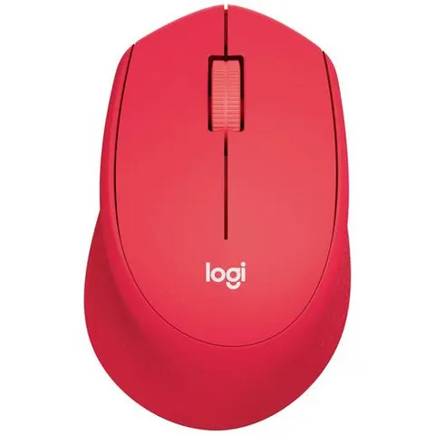 Logitech Wireless Mouse M330 silent plus red retail – Bild 2