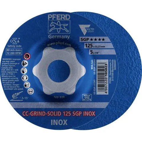 Pferd Schleifscheibe CC-Grind Solid SGP INOX 125mm (64189125) – Bild 2