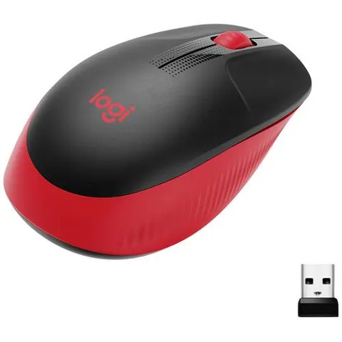 Logitech Wireless Mouse M190 red retail – Bild 2
