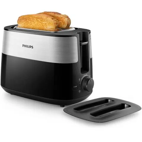 Philips Daily Collection Toaster Schwarz, Silber – Bild 2