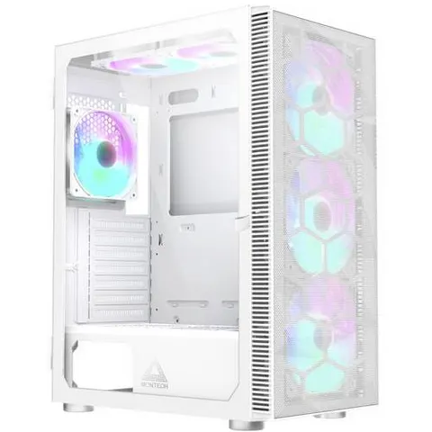 MONTECH X3 Mesh Midi-Tower Gaming-Gehäuse Weiß – Bild 2