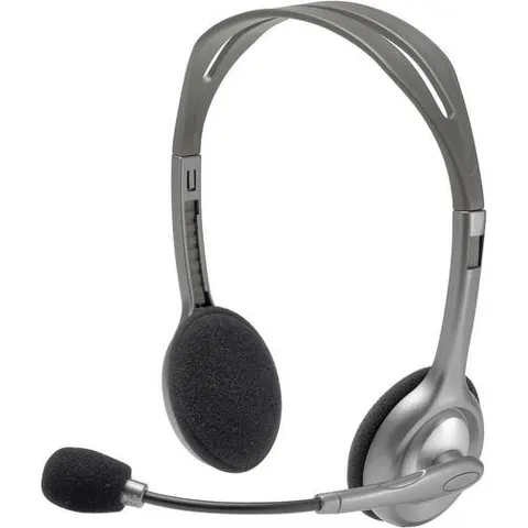 Logitech H110 Stereo Headset – Grau – Bild 2