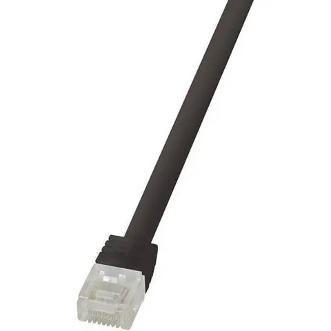 LogiLink U/UTP Flach-Patchkabel, Kat. 6, 2,0 m, schwarz – Bild 2
