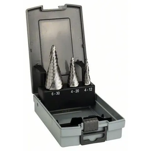 BOSCH Stufenbohrer-Set HSS 3-teilig – Bild 2