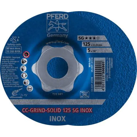 Pferd Schleifscheibe CC-Grind Solid INOX 125mm (64186125) – Bild 2