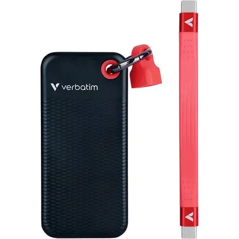 VERBATIM Externe SSD Pocket 2TB schwarz-rot – Bild 2
