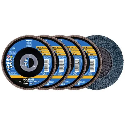 PFERD TOOLS 69198300 Fächerschleifscheibe Durchmesser 125 mm 1 Set – Bild 2