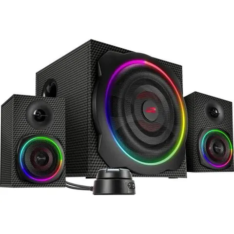 Speedlink GRAVITY CARBON RGB 2.1 Subwoofer System, schwarz – Bild 2