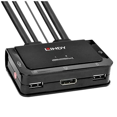 LINDY 2 Port DisplayPort USB KVM Switch – Bild 2