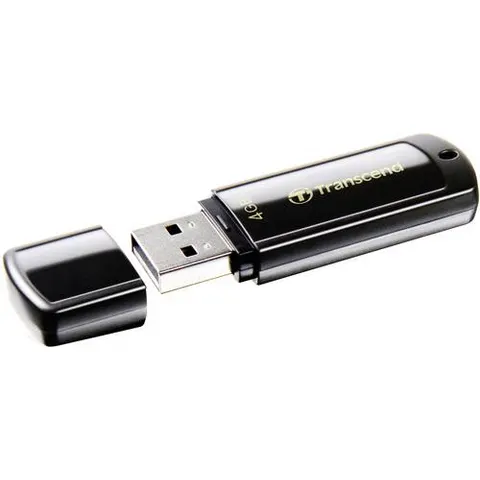 TRANSCEND 4GB USB Stick JETFLASH 350 – Schwarz – Bild 2