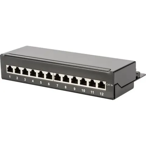 Digitus Desktop CAT 6A Patch Panel 12-port – Bild 2