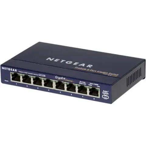 NETGEAR GS108GE network switch – Blau – Bild 2