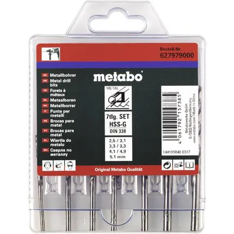 Metabo HSS-G-Bohrerkassette, 7-tlg. – Bild 2