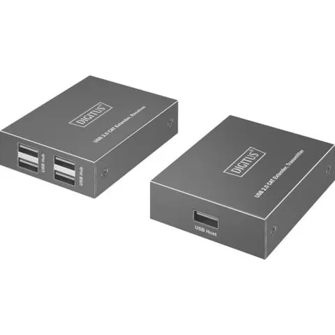 DIGITUS USB Extender 4xUSB-A 150m mit CAT6 schwarz – Bild 2