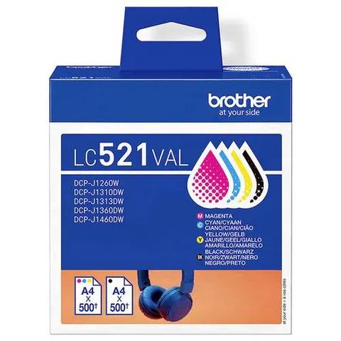 Brother LC-521VAL - 4-farbig - Druckerpatrone - Multipack – Bild 3
