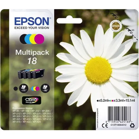 Epson 18 (C13T18064010) - 4-farbig - Druckerpatrone - Multipack – Bild 3