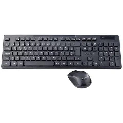 gembird Kabelloses Desktop-Set schwarz DE-Layout – Bild 2