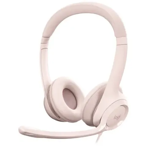 Logitech USB-Headset H390 rosa – Bild 2
